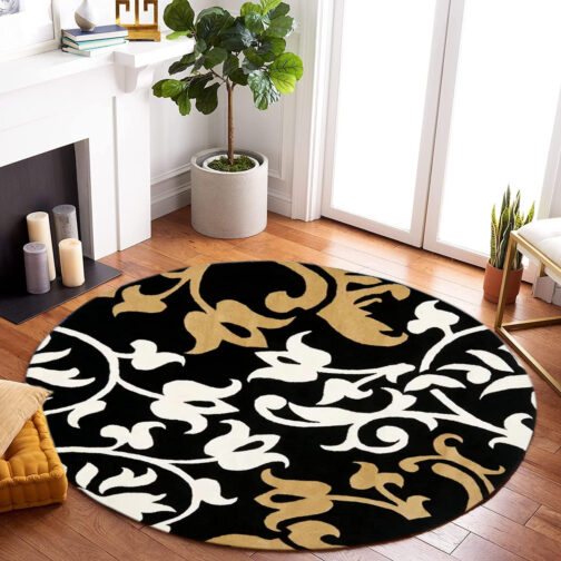 Handmade Tufted Rugs, Premium Quality Round Wool Rug for Living Room RR49 - Image 2