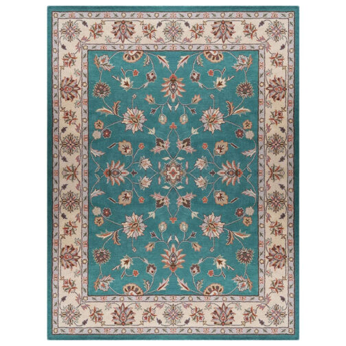Handmade Tufted Rugs, Premium Quality Floral Wool Rug for Living Room CF03