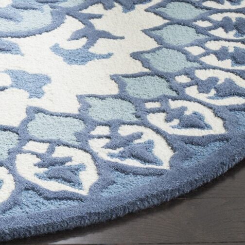 Handmade Tufted Rugs, Premium Quality Round Wool Rug for Living Room RR23 - Image 4