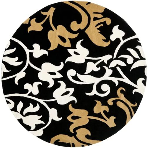 Handmade Tufted Rugs, Premium Quality Round Wool Rug for Living Room RR49