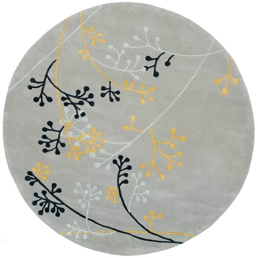 Handmade Tufted Rugs, Premium Quality Round Wool Rug for Living Room RR51
