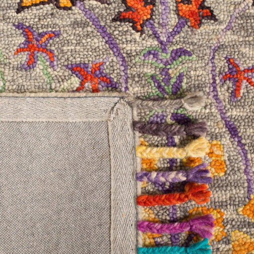 Handmade Tufted Rugs, Premium Quality Floral Wool Rug for Living Room CT05 - Image 3