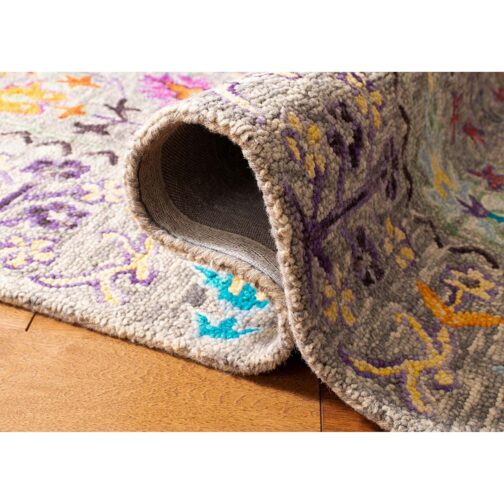 Handmade Tufted Rugs, Premium Quality Floral Wool Rug for Living Room CT05-1 - Image 3