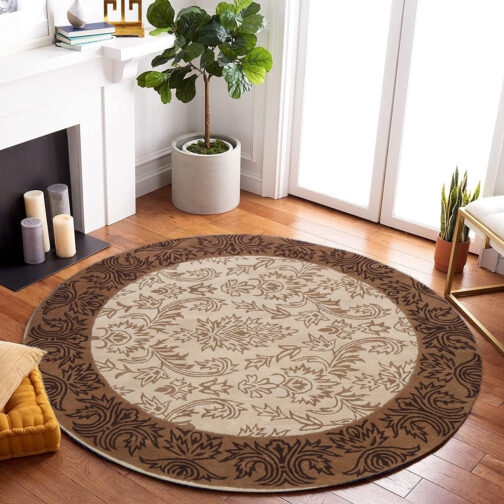 Handmade Tufted Rugs, Premium Quality Round Wool Rug for Living Room RR24 - Image 4