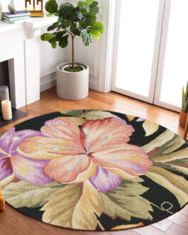 Handmade Tufted Rugs, Premium Quality Round Wool Rug for Living Room RR20