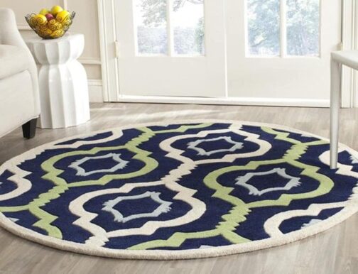 Handmade Tufted Rugs, Premium Quality Round Wool Rug for Living Room RR25 - Image 2