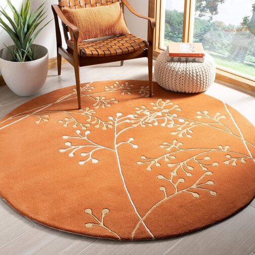 Handmade Tufted Rugs, Premium Quality Round Wool Rug for Living Room RR52 - Image 2