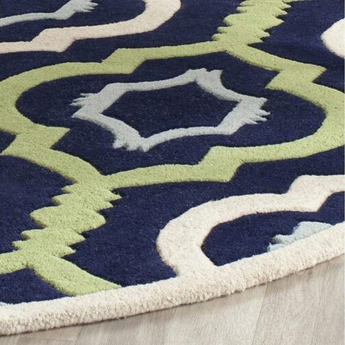 Handmade Tufted Rugs, Premium Quality Round Wool Rug for Living Room RR25 - Image 3
