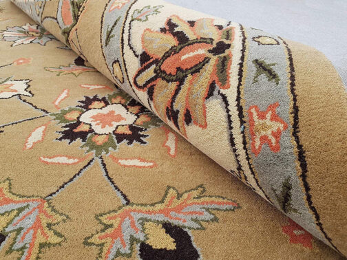 Handmade Tufted Rugs, Premium Quality Floral Wool Rug for Living Room CF04 - Image 2