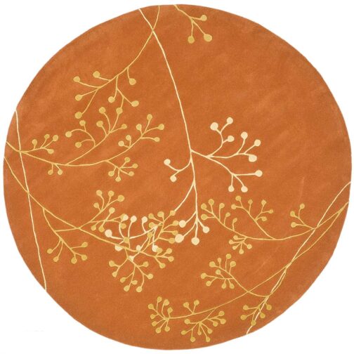 Handmade Tufted Rugs, Premium Quality Round Wool Rug for Living Room RR52