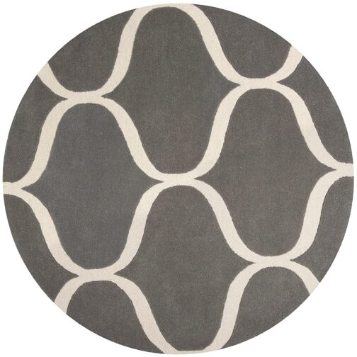 Handmade Tufted Rugs, Premium Quality Round Wool Rug for Living Room RR39