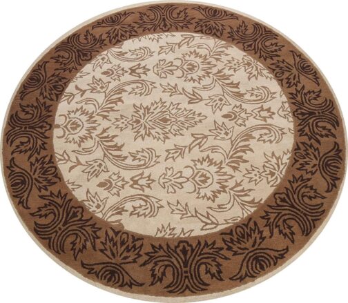 Handmade Tufted Rugs, Premium Quality Round Wool Rug for Living Room RR24