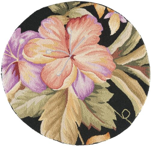 Handmade Tufted Rugs, Premium Quality Round Wool Rug for Living Room RR20