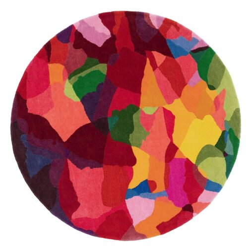 Handmade Tufted Rugs, Premium Quality Round Wool Rug for Living Room RR40