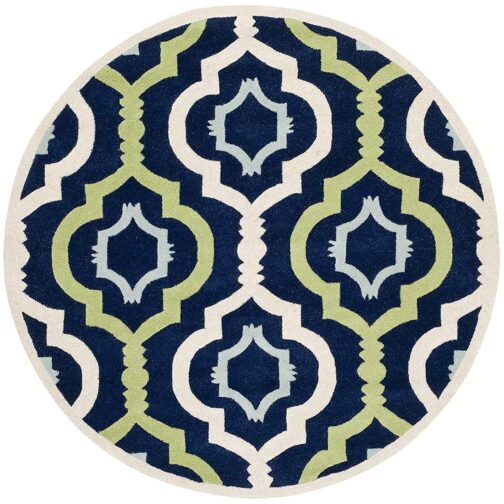 Handmade Tufted Rugs, Premium Quality Round Wool Rug for Living Room RR25