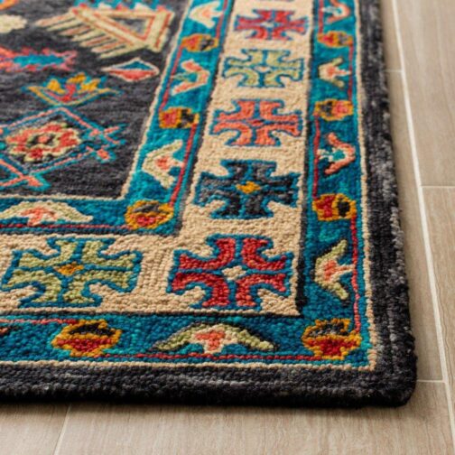 Handmade Tufted Rugs, Premium Quality Floral Wool Rug for Living Room CT06 - Image 4