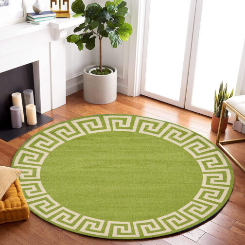 Handmade Tufted Rugs, Premium Quality Round Wool Rug for Living Room RR41 - Image 4