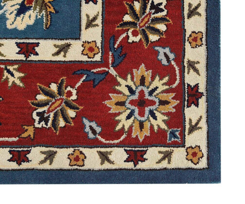 Handmade Tufted Rugs, Premium Quality Floral Wool Rug for Living Room CF05 - Image 3