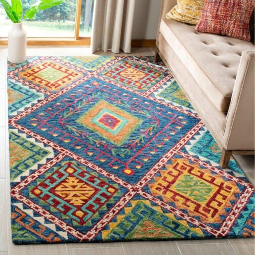 Handmade Tufted Rugs, Premium Quality Floral Wool Rug for Living Room CT07 - Image 2