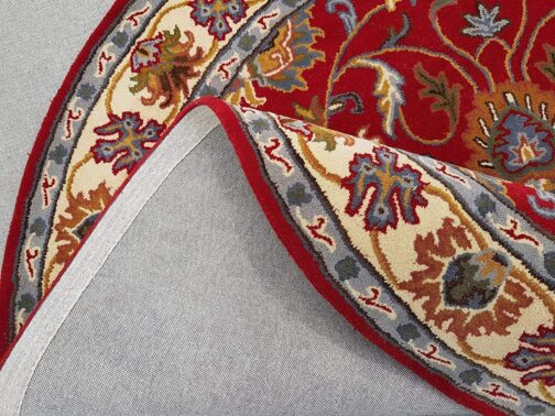 Handmade Tufted Rugs, Premium Quality Round Floral Wool Rug for Living Room RR72 - Image 3