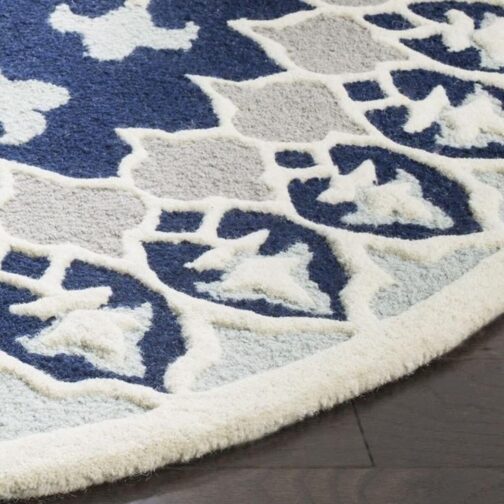 Handmade Tufted Rugs, Premium Quality Round Wool Rug for Living Room RR27 - Image 4