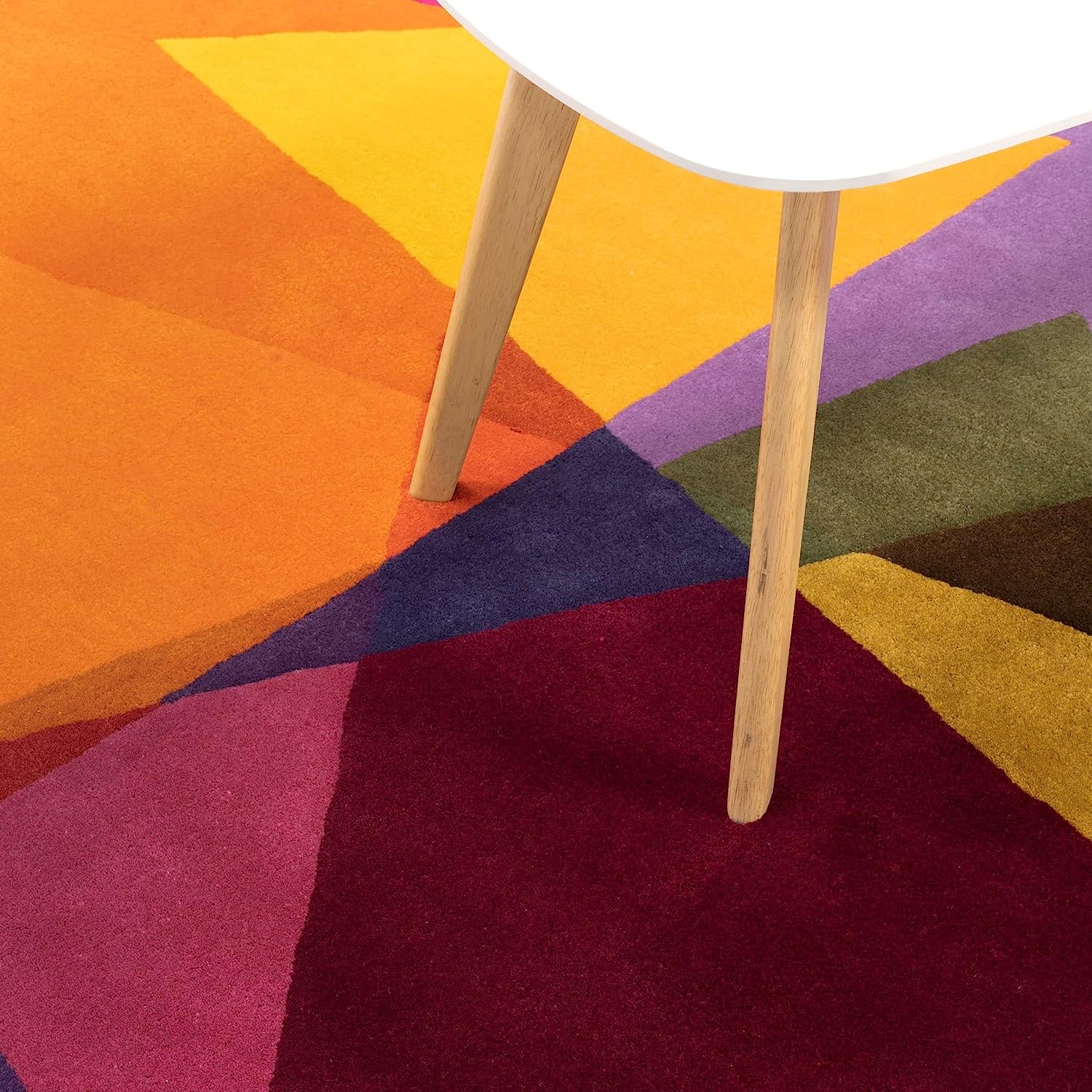 Handmade Tufted Rugs, Premium Quality Round Wool Rug for Living Room RR43 - Image 4