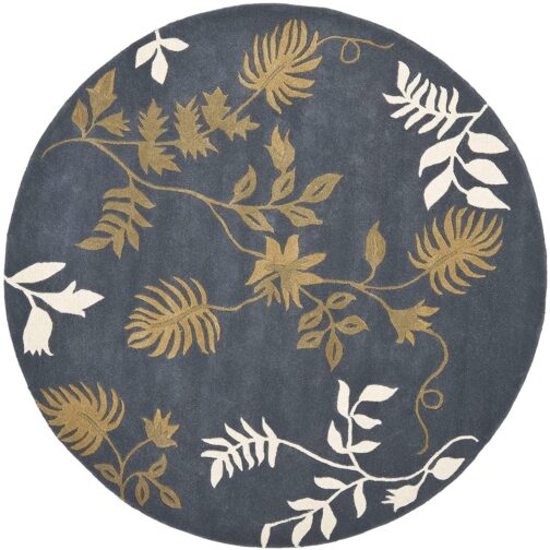 Handmade Tufted Rugs, Premium Quality Round Wool Rug for Living Room RR54