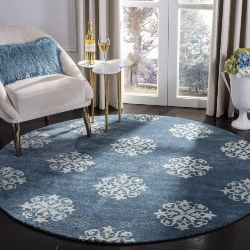 Handmade Tufted Rugs, Premium Quality Round Wool Rug for Living Room RR12 - Image 2