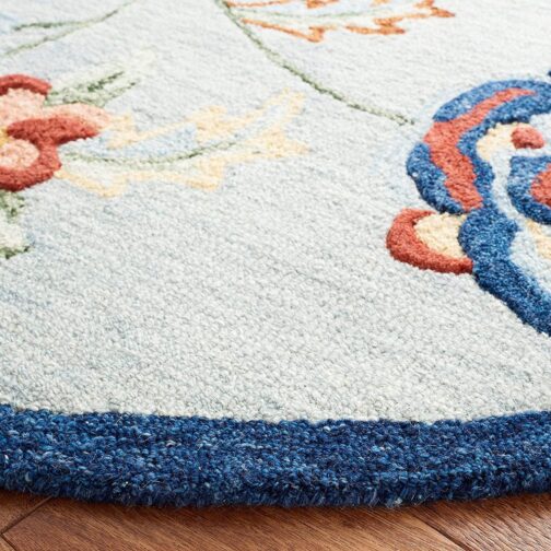 Handmade Tufted Rugs, Premium Quality Round Wool Rug for Living Room RR16 - Image 4
