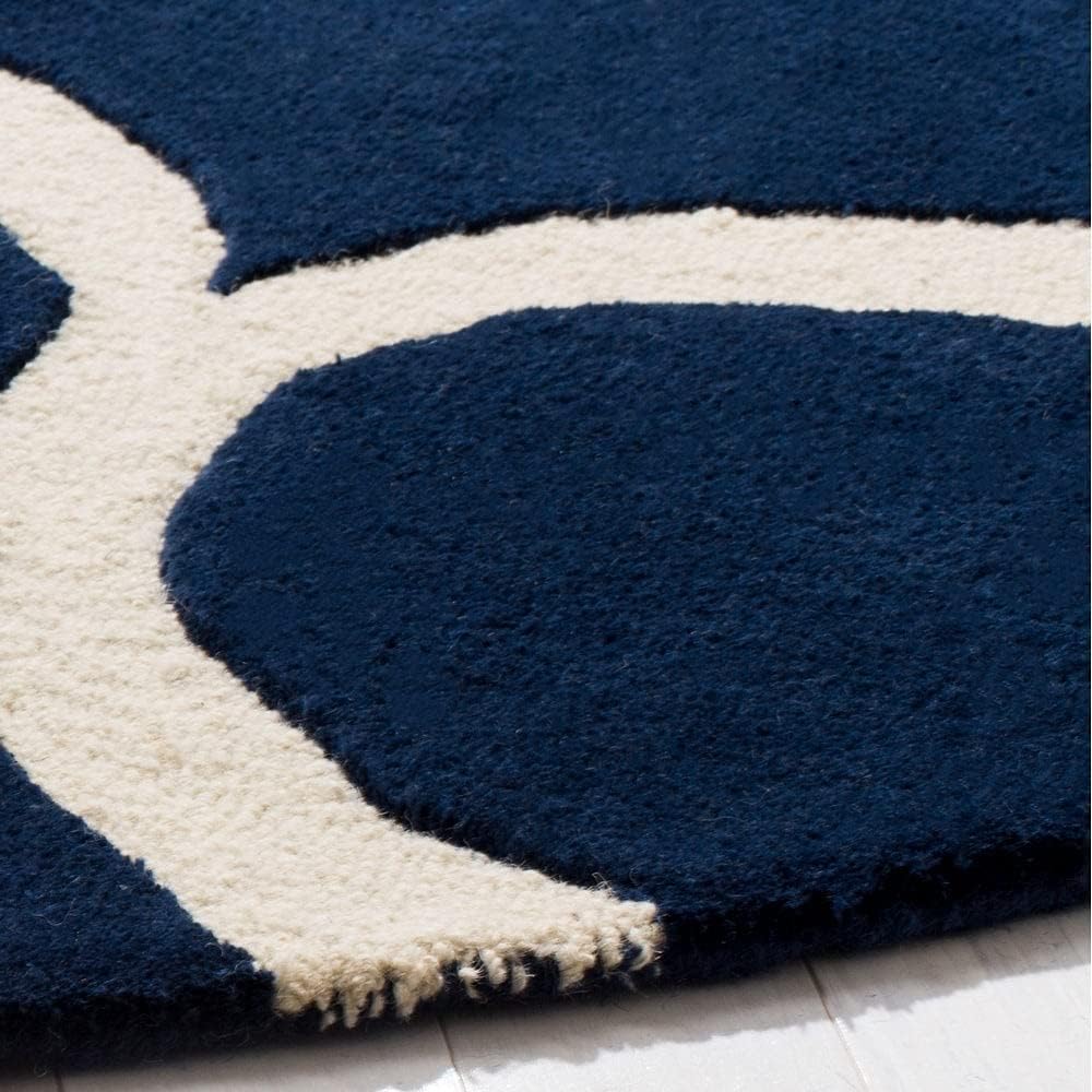 Handmade Tufted Rugs, Premium Quality Round Wool Rug for Living Room RR45 - Image 4