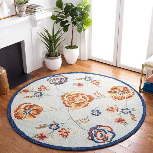 Handmade Tufted Rugs, Premium Quality Round Wool Rug for Living Room RR16 - Image 2