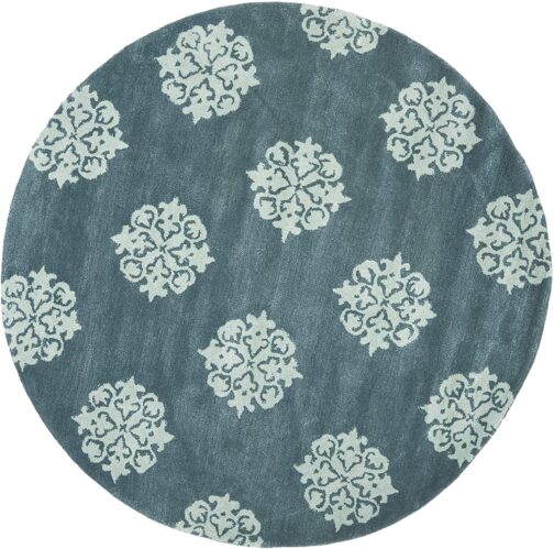 Handmade Tufted Rugs, Premium Quality Round Wool Rug for Living Room RR12
