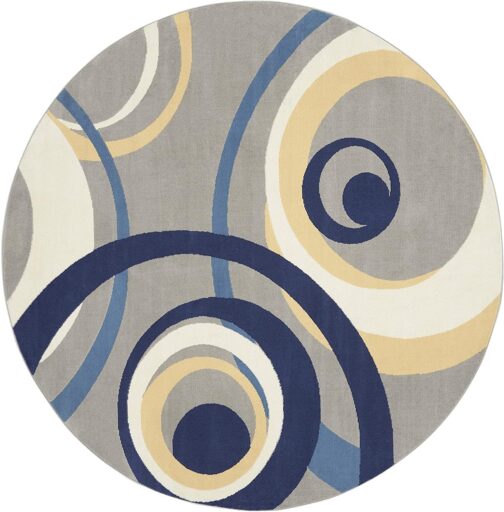 Handmade Tufted Rugs, Premium Quality Round Wool Rug for Living Room RR44