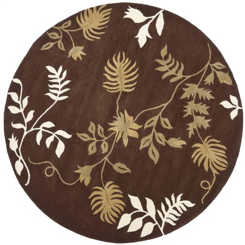 Handmade Tufted Rugs, Premium Quality Round Wool Rug for Living Room RR57
