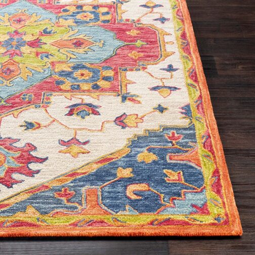 Handmade Tufted Rugs, Premium Quality Floral Wool Rug for Living Room CT08 - Image 2