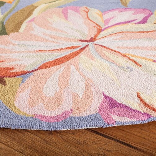 Handmade Tufted Rugs, Premium Quality Round Wool Rug for Living Room RR07 - Image 2