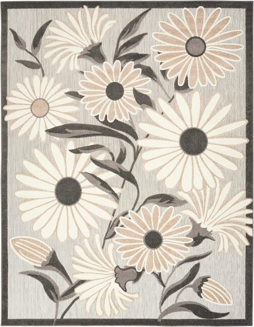 Handmade Tufted Rugs, Premium Quality Floral Wool Rug for Living Room CT23