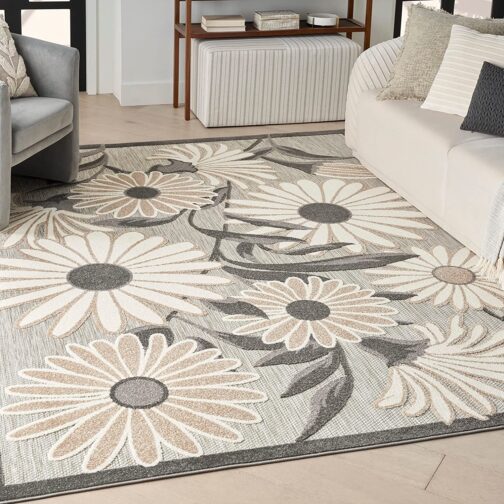 Handmade Tufted Rugs, Premium Quality Floral Wool Rug for Living Room CT23 - Image 2