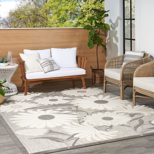 Handmade Tufted Rugs, Premium Quality Floral Wool Rug for Living Room CT23 - Image 4
