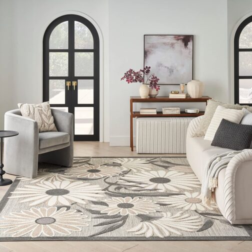 Handmade Tufted Rugs, Premium Quality Floral Wool Rug for Living Room CT23 - Image 3