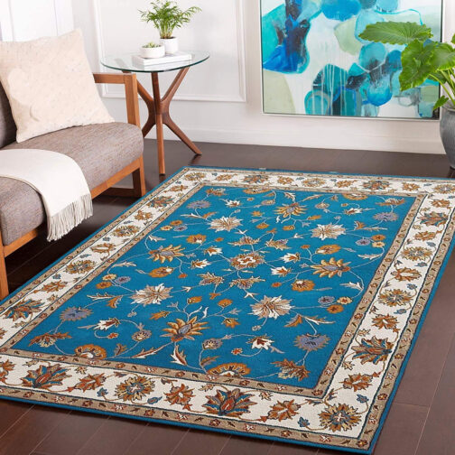 Handmade Tufted Rugs, Premium Quality Floral Wool Rug for Living Room CF09 - Image 2