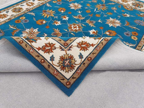 Handmade Tufted Rugs, Premium Quality Floral Wool Rug for Living Room CF09 - Image 4