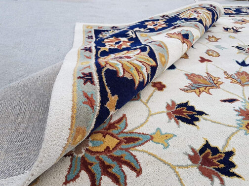 Handmade Tufted Rugs, Premium Quality Floral Wool Rug for Living Room CF10 - Image 4