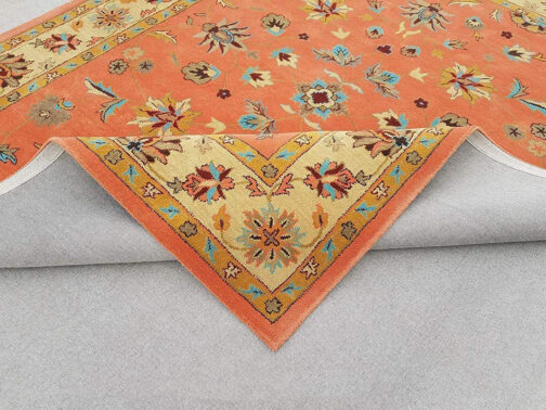 Handmade Tufted Rugs, Premium Quality Floral Wool Rug for Living Room CF11 - Image 3