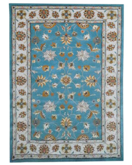 Handmade Tufted Rugs, Premium Quality Floral Wool Rug for Living Room CF14