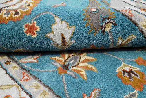 Handmade Tufted Rugs, Premium Quality Floral Wool Rug for Living Room CF14 - Image 2