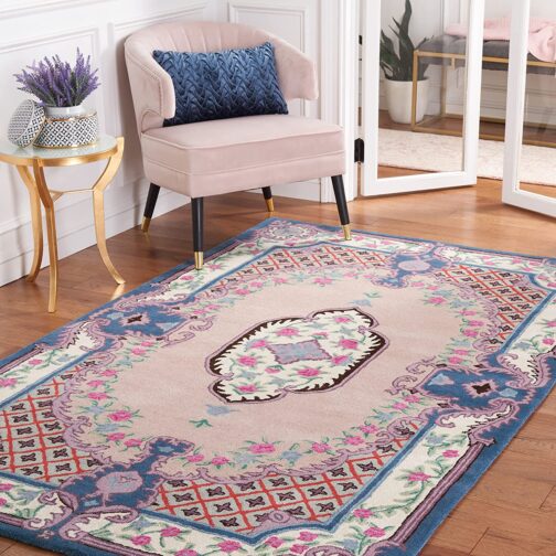 Handmade Tufted Rugs, Premium Quality Floral Wool Rug for Living Room CT20 - Image 2