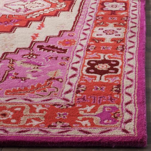 Handmade Tufted Rugs, Premium Quality Floral Wool Rug for Living Room CT10 - Image 4