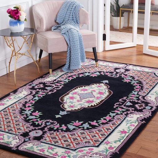 Handmade Tufted Rugs, Premium Quality Floral Wool Rug for Living Room CT14 - Image 2