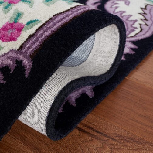 Handmade Tufted Rugs, Premium Quality Floral Wool Rug for Living Room CT14 - Image 4